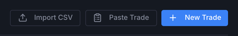 New Trade and Paste Trade buttons